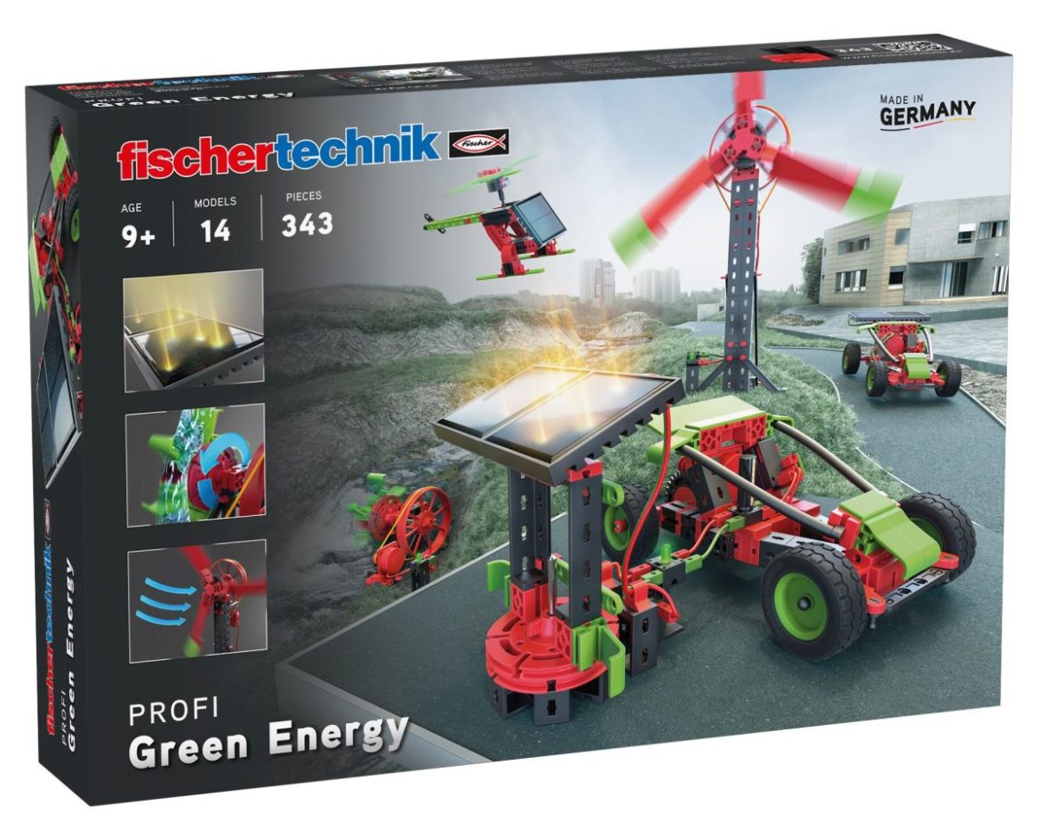 fischertechnik Der fischertechnik Baukasten „Green Energy“ ist Kategoriesieger beim Deutschen Spielzeugpreis 2021.